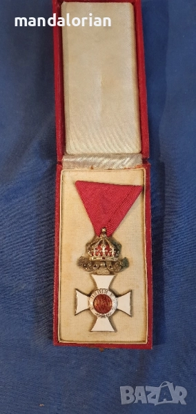 Орден Свети Александър 5 степен Царство България кутия лента, снимка 1