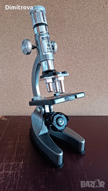 Микроскоп за деца - метален в куфар, снимка 1