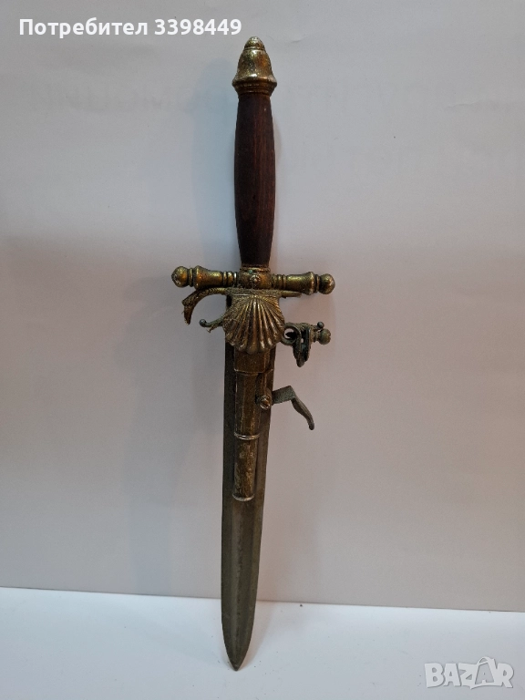 Реплика на комбинация от кремъчен пистолет и кама, снимка 1