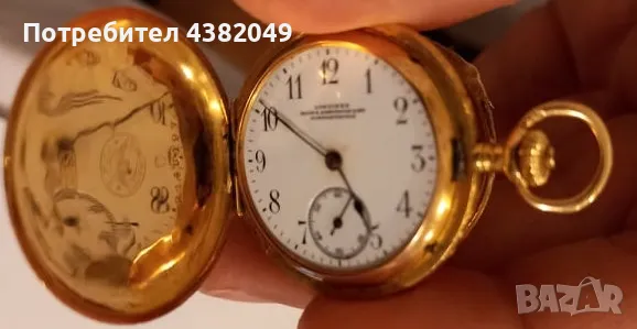 Златен часовник 18 К LONGINES (старинен), снимка 1