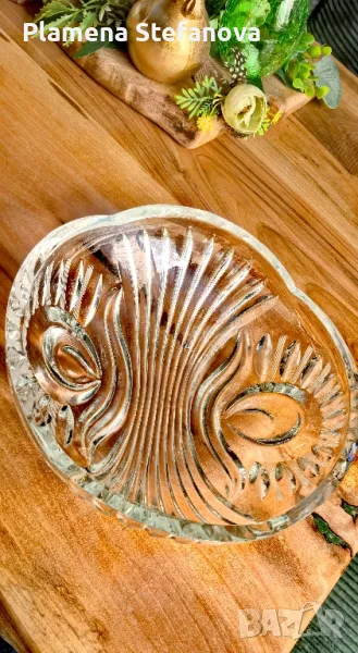 кристална купа 23 см. , снимка 1