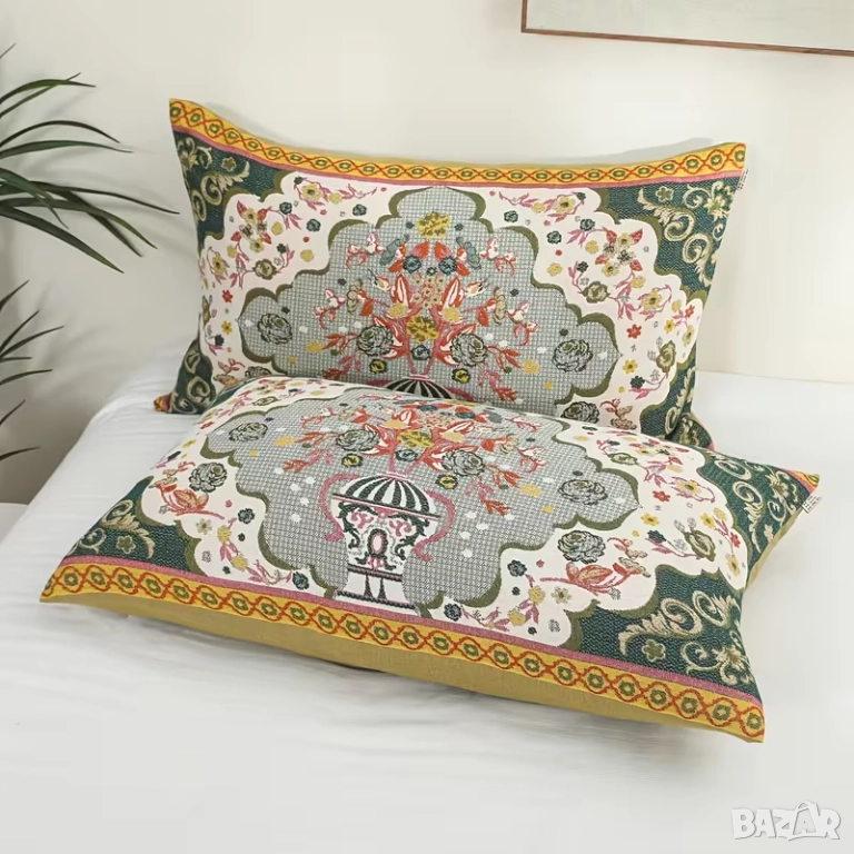 Комплект от 2 броя арт  калъфки за възглавници, снимка 1
