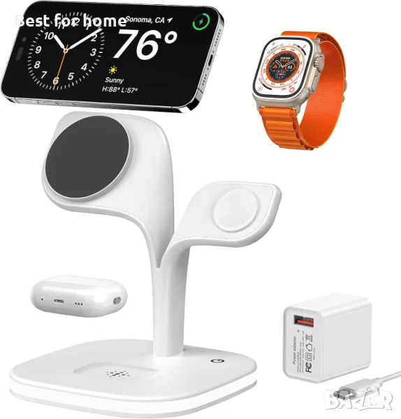 Безжична ,индукционна докинг станция за множество устройства EXW, снимка 1