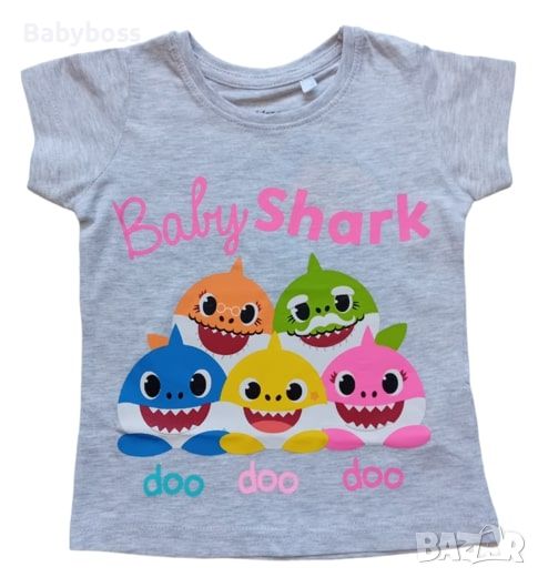 Блуза за момиче Малката акула Baby Shark, снимка 1