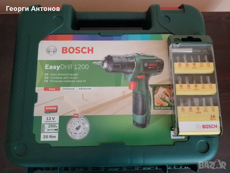 Винтоверт Bosch EasyDrill 1200, снимка 1