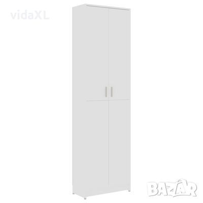vidaXL Гардероб за антре, бял, 55x25x189 см, ПДЧ(SKU:802849, снимка 1