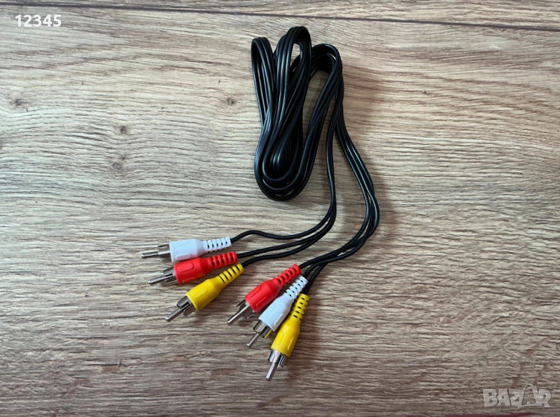 Кабел 3 RCA, нов, снимка 1