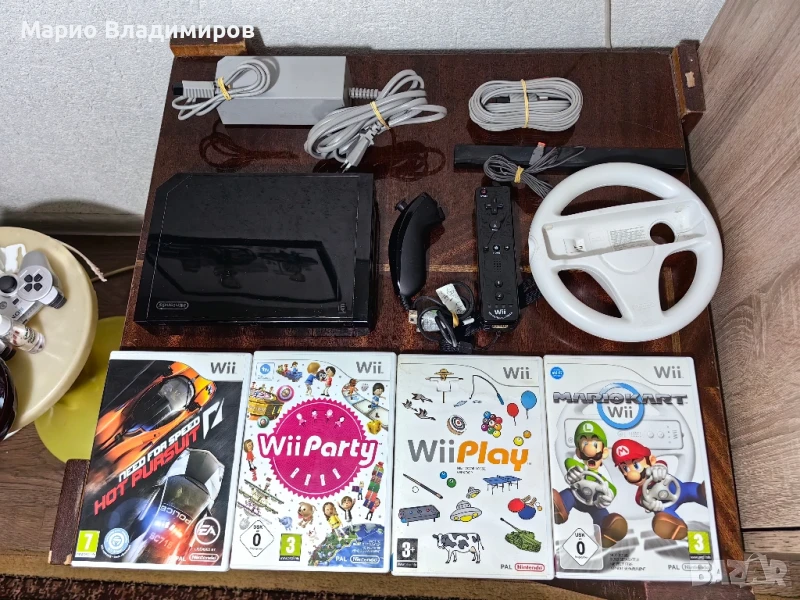 Nintendo wii black + игри, снимка 1