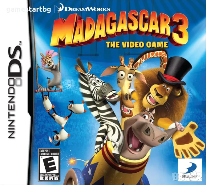 Madagascar 3 The Video Game за DS, снимка 1