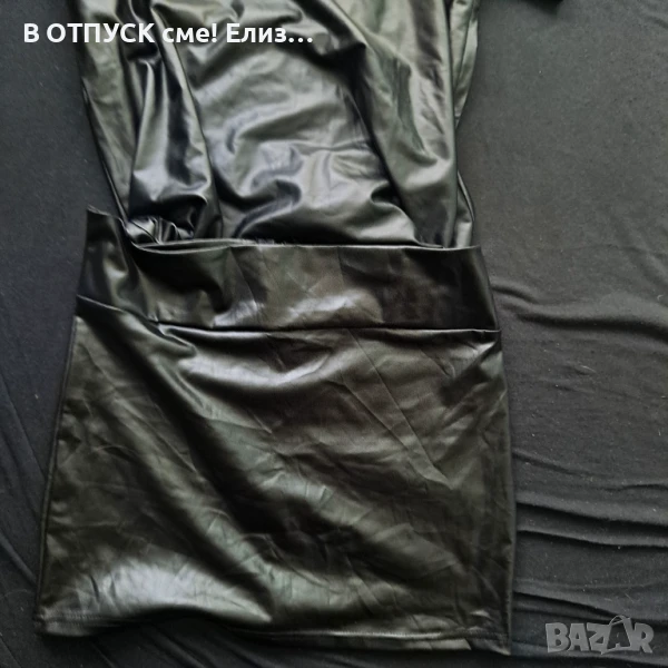 Лачена пола минижуп, размер М л, нова, снимка 1