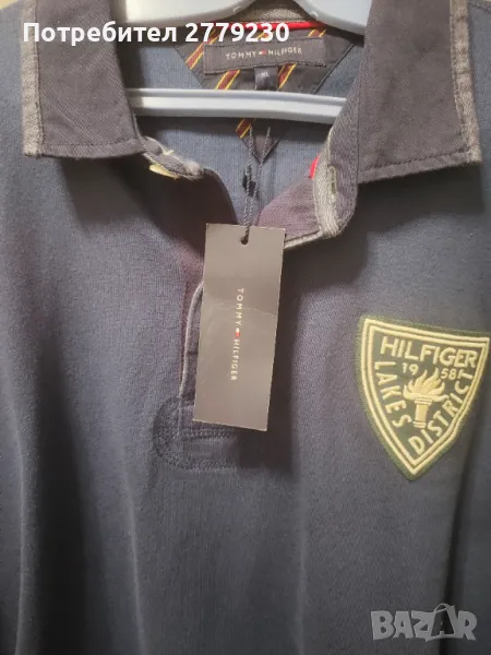 Мъжка тениска с дълъг ръкав на TOMMY HILFIGER, XL,Нова с етикет а, снимка 1