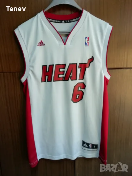 Miami Heat #6 LeBron James Adidas NBA Jersey оригинален баскетболен потник Леброн Джеймс , снимка 1