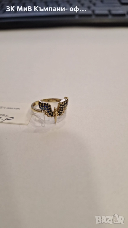 Златен Пръстен 2.26гр 05164-25, снимка 1