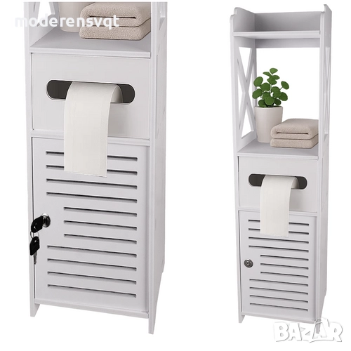 Шкаф за баня тоалетна хартия заключващ се, снимка 1