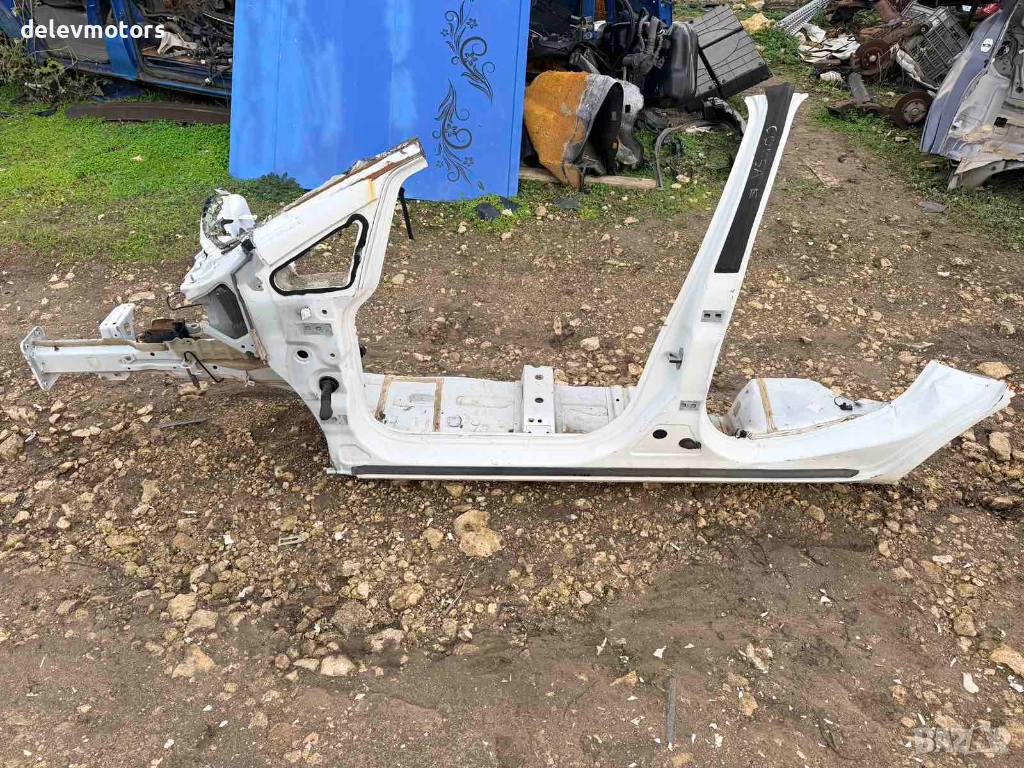 Лява страница, ляв праг с колонка и рог от Opel Corsa E 1.4i Automatic, 90 ph., engine B14XER, 2016, снимка 1