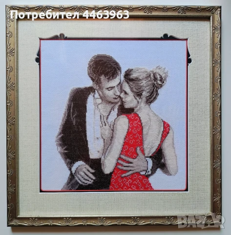 гоблен ,,Флирт ", 30/30 см