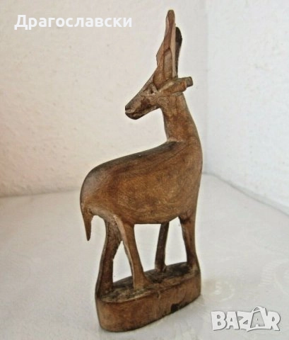 Дървени: мечка. куче, дакел, антилопа, животно дървена фигура пластика дърворезба, снимка 9 - Декорация за дома - 28880054