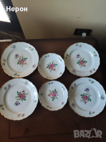 Порцеланови чинии плитки, снимка 6 - Чинии - 53662421