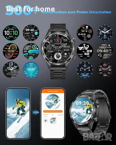  Мъжки водоустойчив смарт часовник MEGALITH, снимка 6 - Друга електроника - 49941087