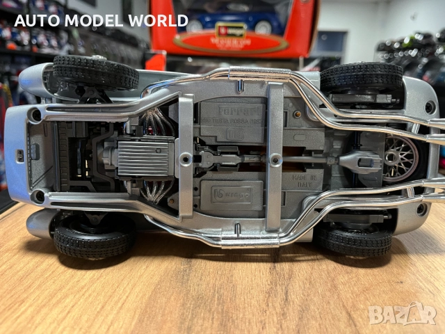 BBURAGO метална колекционерски модел FERARRI 250 TESTAROSSA 1:18, снимка 7 - Колекции - 52795146