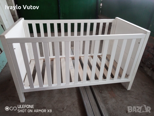 Детско креватче с матрак. Размери Д/Ш/В в см 147/74/85