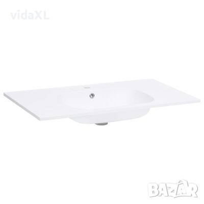vidaXL Умивалник за вграждане, 605x460x105 мм, SMC, бял（SKU:146519