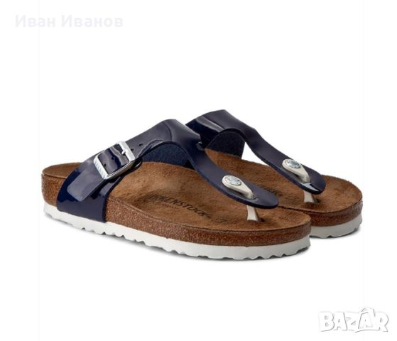 Birkenstock чехли  Gizeh Bs 1005301 Тъмносин номер 41, снимка 6 - Чехли - 46417733