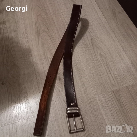 оригинален кожен колан Hugo Boss, снимка 4 - Колани - 51696056