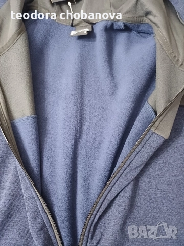 Нов мъжки суитчер The North Face Reaxion Fleece Full Zip Hoodie summit navy dark heather/ grey , снимка 5 - Спортни дрехи, екипи - 52906291