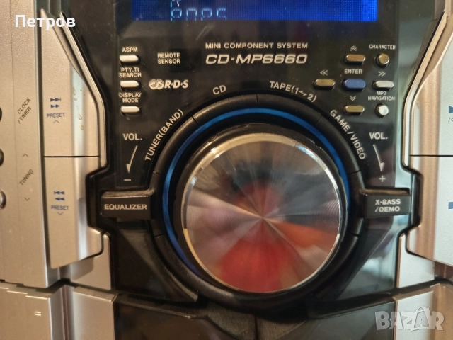 Аудио Система "Sharp" CD-MPS660 , снимка 4 - Аудиосистеми - 51681091