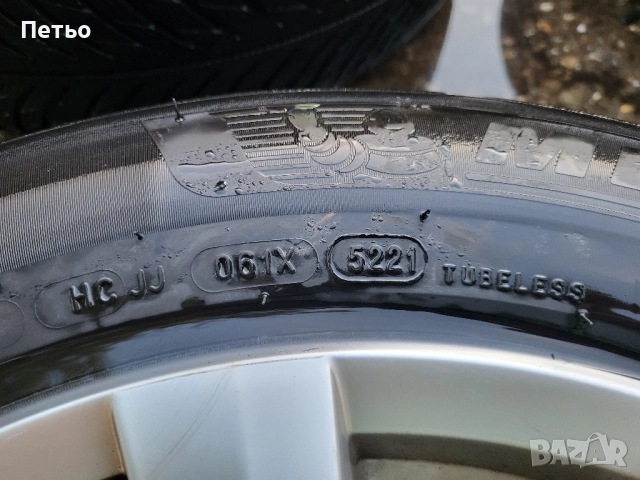 Оригинални джанти 5x120 17ки за VW Amarok,T5,T6,Multivan с гуми Michelin Alpin 235 55, снимка 7 - Гуми и джанти - 52116293