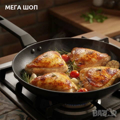Тиган Edenberg с керамично незалепващо покритие — за здравословно готвене, снимка 2 - Съдове за готвене - 53884555