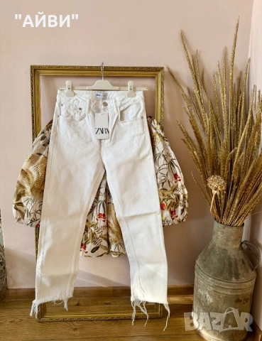 ZARA дамски дънки и риза H&M, снимка 3 - Дънки - 53966394