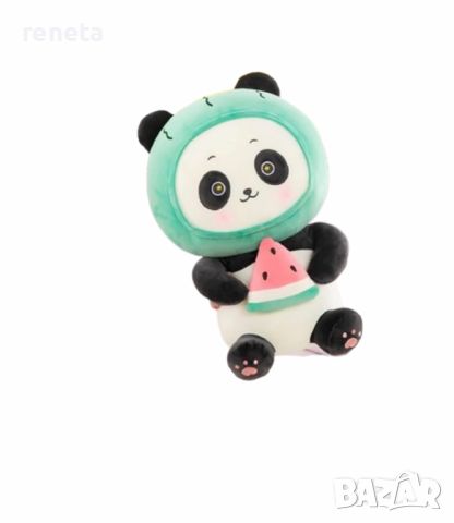 Играчка Панда, Плюшен, Зелен, 36 см, снимка 1 - Плюшени играчки - 46248096