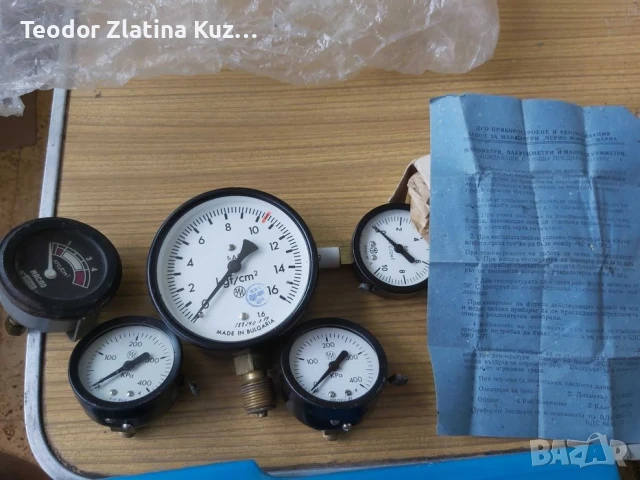 български нови манометри , снимка 1