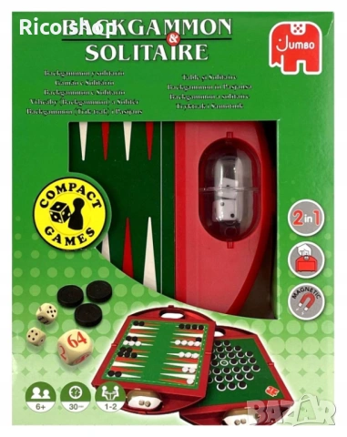 Настолна игра В куфар Табла и Пасианс, снимка 4 - Образователни игри - 54123920