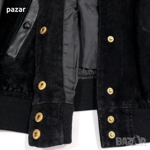 MANGO Оригинално Дамско Кожено Яке Естествена Кожа Велур M-L, снимка 5 - Якета - 53621114