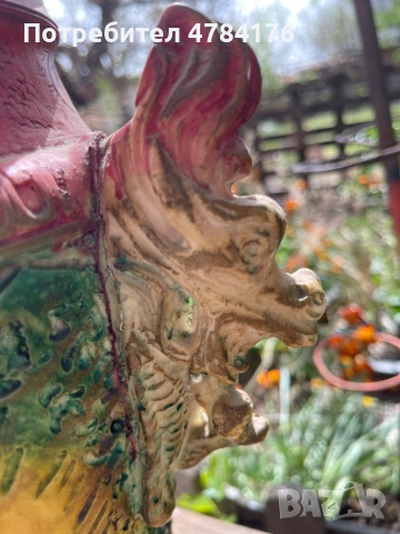 продавам ръчно изработена релефна ваза, снимка 8 - Антикварни и старинни предмети - 54061347