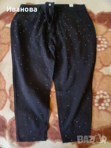 ДАМСКИ ДЬНКИ с кристали отпред., снимка 2 - Панталони - 54104450