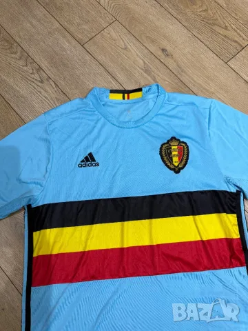 Оригинална мъжка тениска Adidas x Belgium 2016/17 | M - L , снимка 2 - Тениски - 49254304