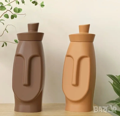 Молд ваза/буркан лице 12,4 см 