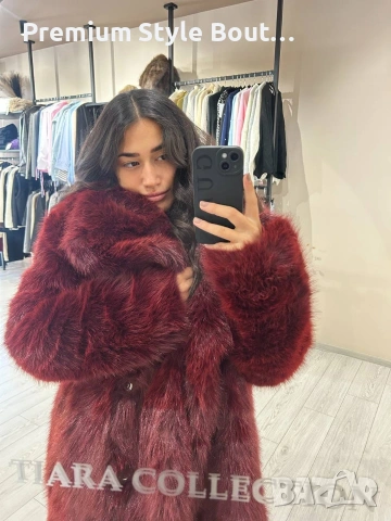 Пухено палто , снимка 3 - Палта, манта - 53615298