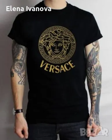 Мъжка тениска Versace- 100% памук, снимка 1 - Тениски - 47778160