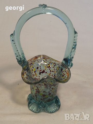 стъклена кошница Murano , снимка 4 - Декорация за дома - 46016908