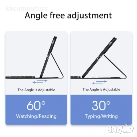 DUX DUCIS кожен калъф с Bluetooth клавиатура и тъчпад за Samsung Galaxy Tab S10 FE+, снимка 4 - Калъфи, кейсове - 53176757