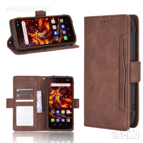 Blackview BV6900 Wallet Кожен Калъф и Протектор, снимка 8 - Калъфи, кейсове - 48150508