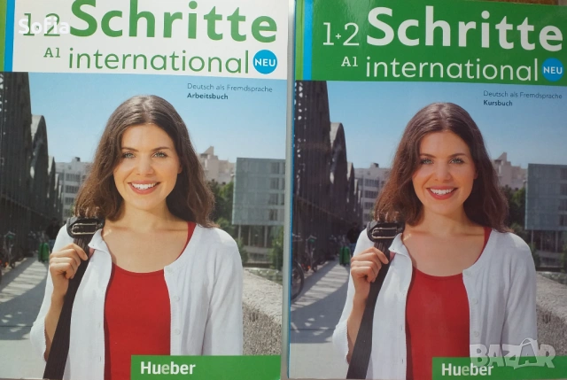 нови и неизползвани учебник и учебна тетрадка немски език+два диска изгодна цена