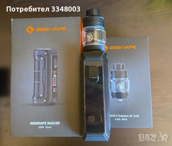 GeekVape MAX100 с две глави, снимка 1 - Вейп без пълнители - 48929217