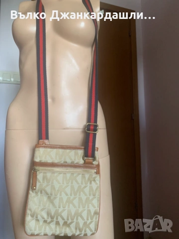 Чанта Michael Kors( текстил и кожа), снимка 3 - Чанти - 53190142