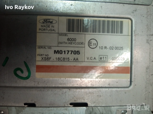 CD, радио за Ford Focus, Galaxy,  Ford Fiesta , XS6F18C815AA , XS6F-18C815-AA, снимка 7 - Части - 53734120